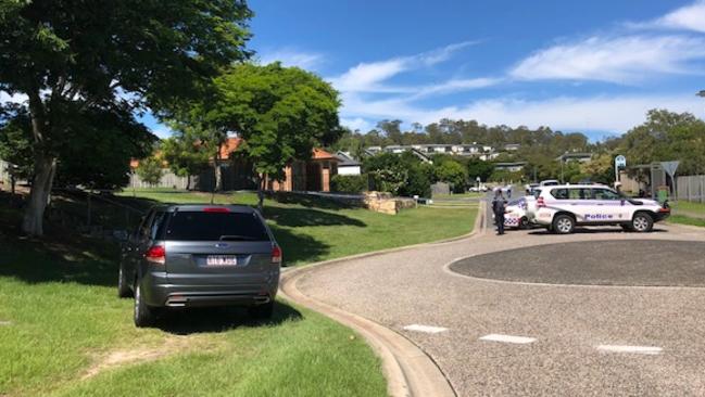 The scene of a shooting at Upper Coomera Photo Amanda Robbemond