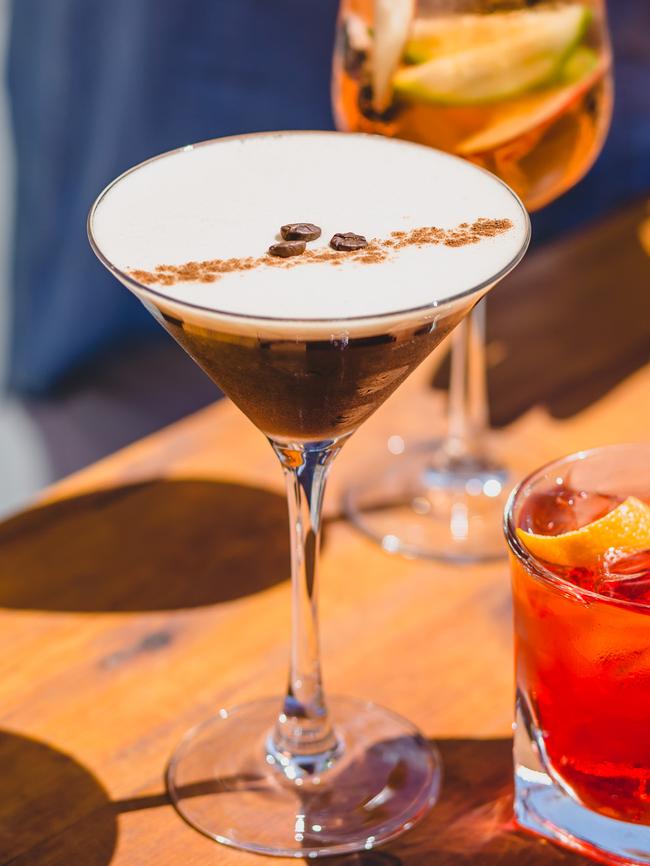 Grey Goose Le Fizz at Lucky's Beach Club, The Maid.Espresso martini at Florence Rooftop Bar.