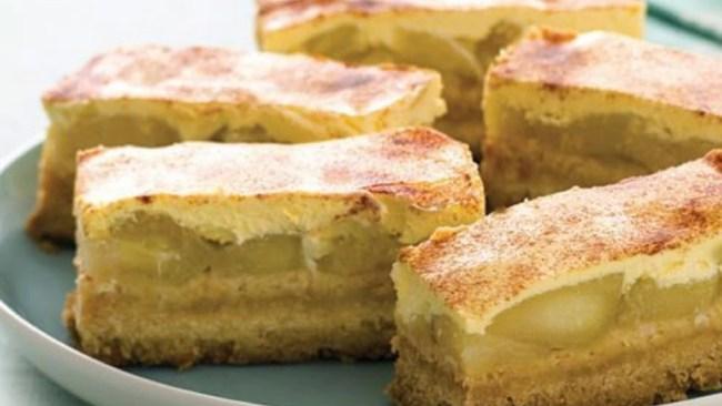 This delectable apple slice is morning tea sorted