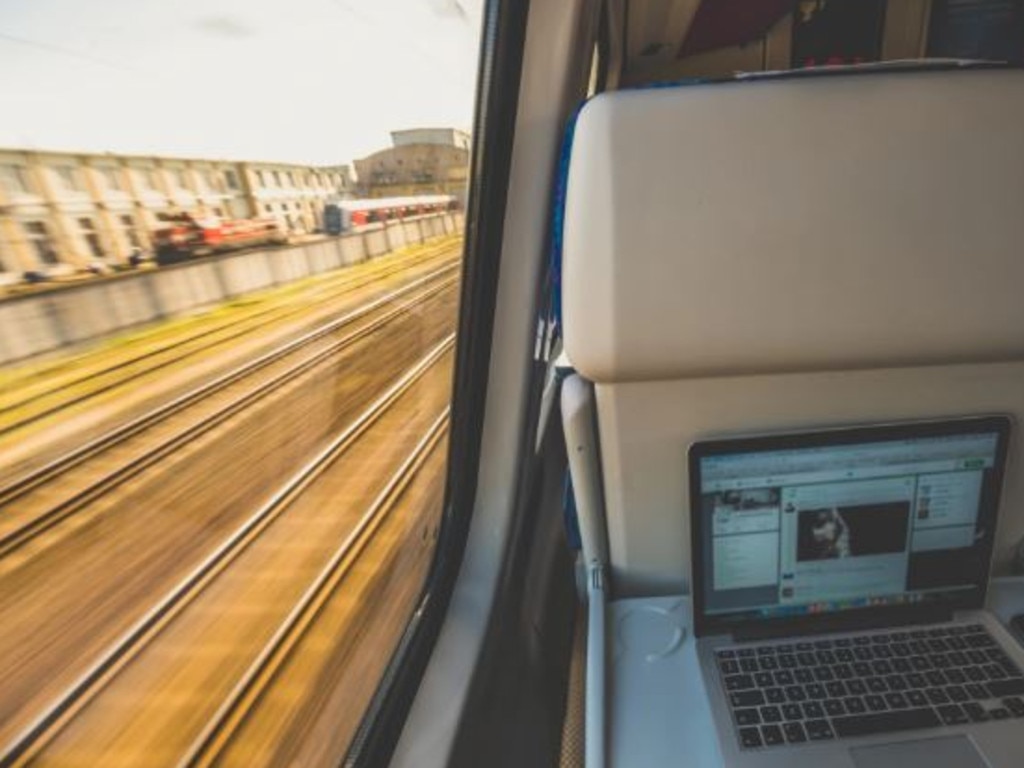 A railway passenger was fined for damaging a laptop after they reclined their seat.