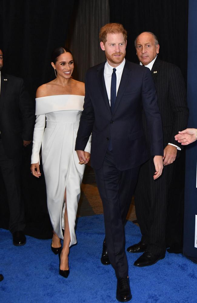 The couple arrive at the 2022 Robert F. Kennedy Human Rights Ripple of Hope Award Gala at the Hilton Midtown in New York City in December. Picture: Angela Weiss/AFP