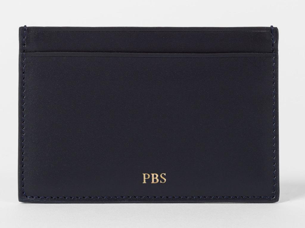 A good quality cardholder never fails, and when it's personalised? Even better. Picture: Paul Smith.