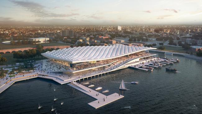 Artist impression of the new Fish Markets site at Pyrmont.