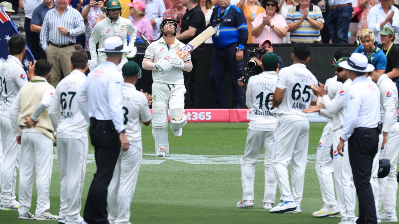 Warner’s lengthy Test career came to a close in style in Sydney. (Photo by Mark Evans/Getty Images)