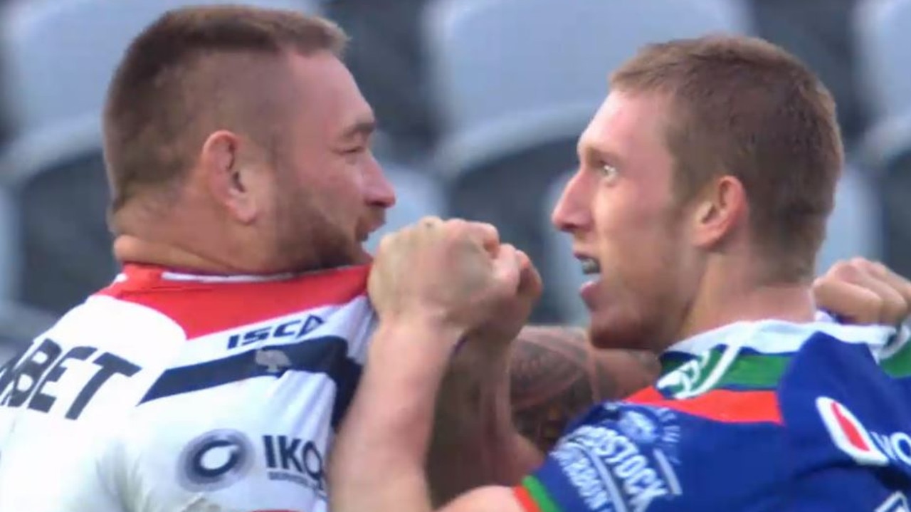 Jack Hetherington took Jared Waerea-Hargreaves head on.