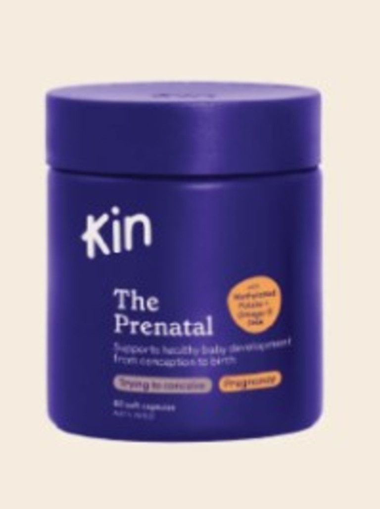Kin Fertility Pty Ltd has pulled batches of a prenatal capsule from shelves after leakages and spillage was discovered coming from their capsules. Photo: Supplied