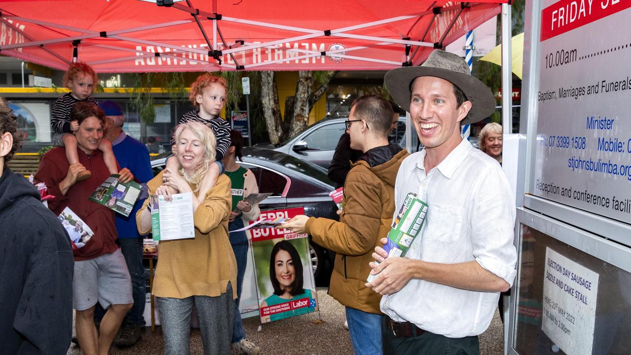 Max Chandler-Mather has won the Brisbane seat of Griffith for the Greens, ousting Labor’s Terri Butler. Picture: Richard Walker
