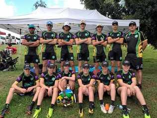 Burnett State College's Opens Mixed Team competes at the 2018 All Schools Touch Championships, the world's largest touch football tournament.