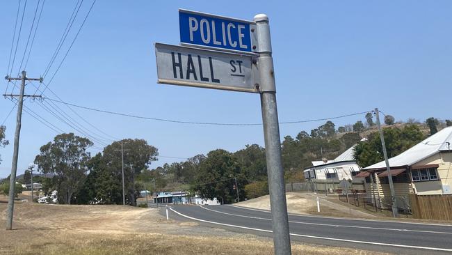 The crash happened on Hall Street, Mount Morgan, about 35 minutes out of Rockhampton. Photo: Geordi Offord