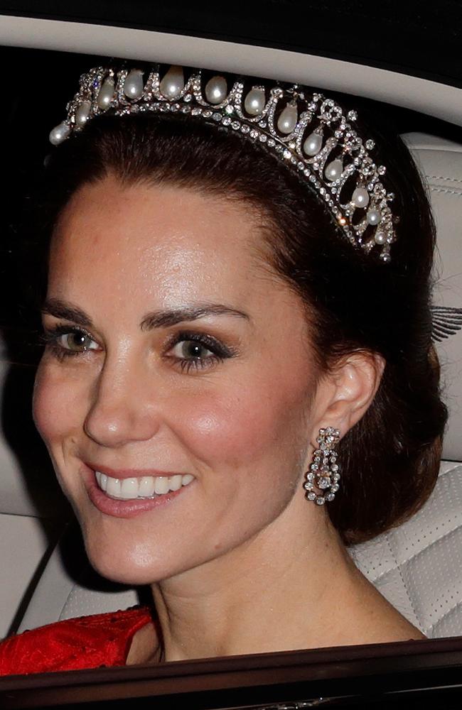 Since her wedding Kate has only worn tiaras on a handful of occasions. Picture: Max Mumby