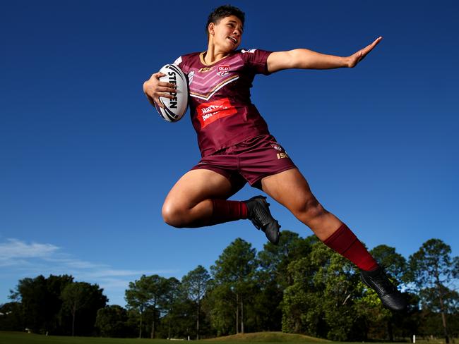 Maroons winger Rhiannon Revell-Blair will bolt at the Blues. Pic: Adam Head