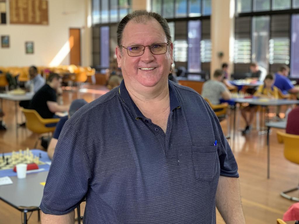 Mackay Chess Club president Ross MacDonald at the Mackay Open on May 14. Picture: Duncan Evans