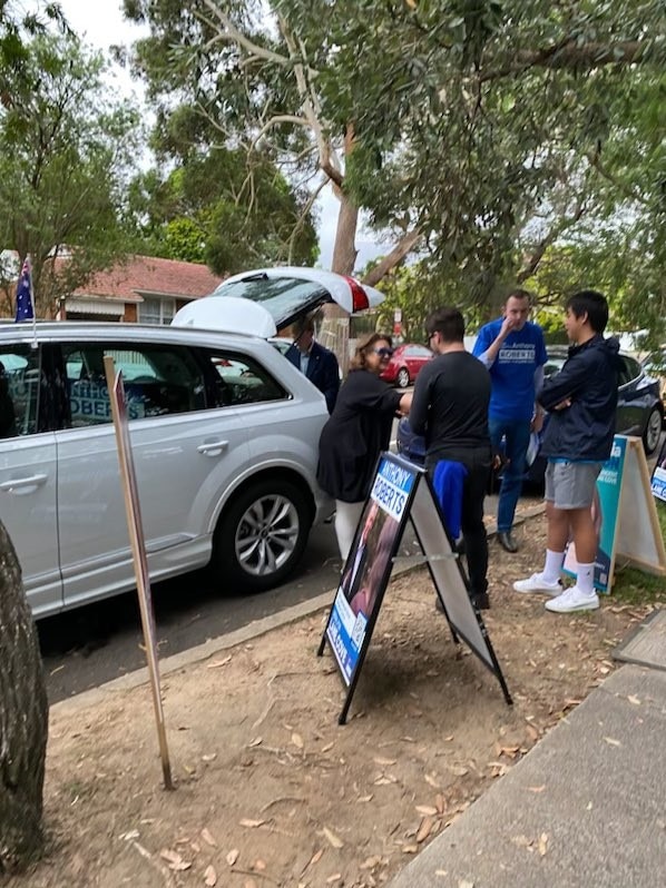 Gina Rinehart at Lane Cove. Picture: Twitter