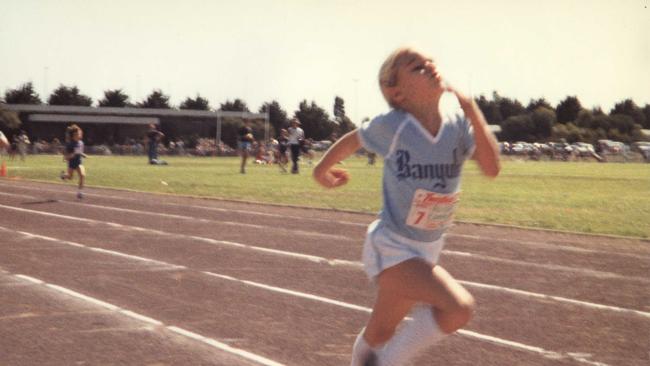 Alisa Camplin, pictured at age 6.