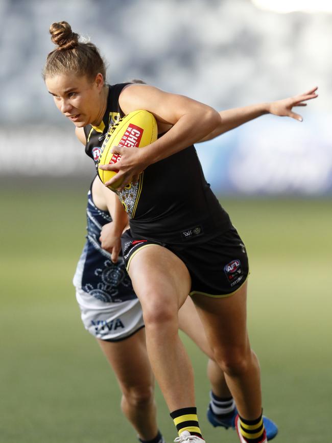 Ellie McKenzie was a star again for the Tigers. Picture: Darrian Traynor/Getty Images