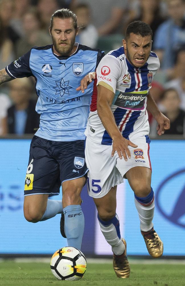 Newcastle trail leaders Sydney FC by just six points