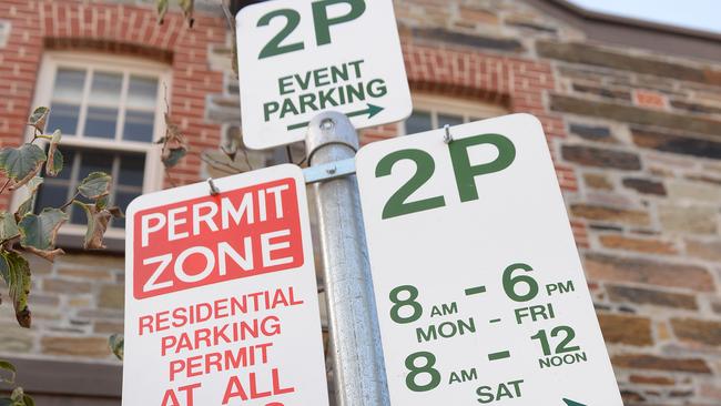 Adelaide City Council is looking into the legislative requirements of introducing real-time parking prices. Picture DAVID CRONIN