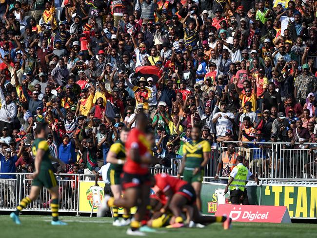 PNG crowd at PMXIII game. Picture: NRL Images