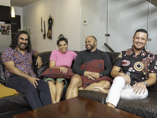 Jared, Mia, Kevin and Bob (from left to right) are Googlebox’s new family.