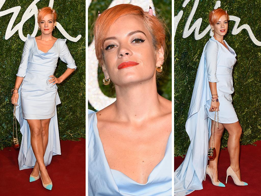 Lilly Allen attends the British Fashion Awards at London Coliseum on December 1, 2014 in London, England. Picture: Getty