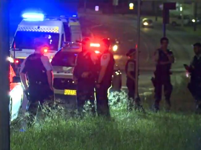 Five of the seven teens were arrested when the pursuit ended in Toongabbie overnight. Picture: 9News