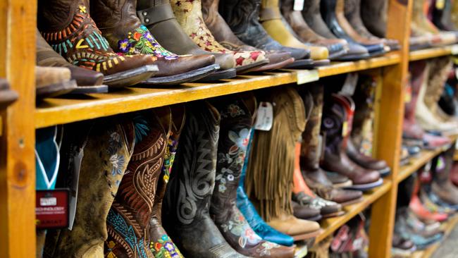 Cowboy boots at FM Light &amp; Sons (est. 1905).