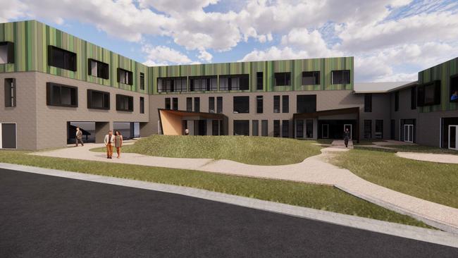 An artists impression of the St Johns Park Mental Health Development. Picture: Xsquared Architects