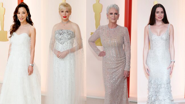 Michelle Yeoh, Michelle Williams, Jamie Lee Curtis and Ana de Armas at the 2023 Oscars.