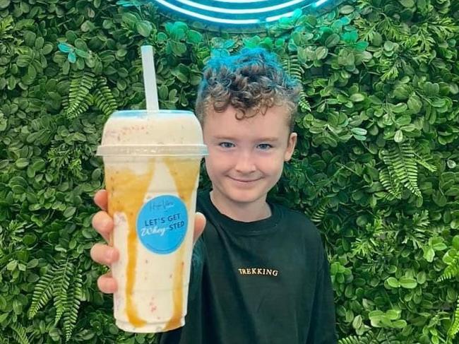 Ashton Roberts, 10, at High Vibes Nutrition