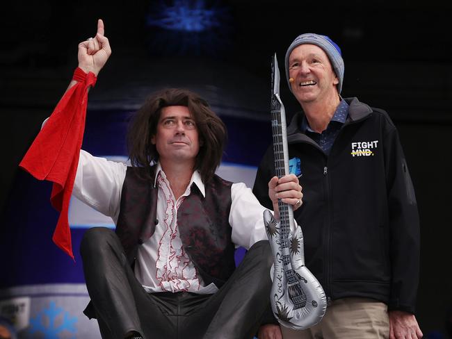 Gillon McLachlan dressed as Meatloaf. Picture: Michael Klein