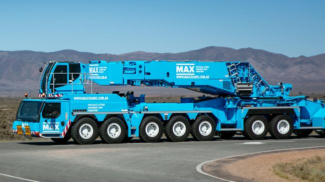 Max Cranes has won a five-year extension of its Cooper Basin contract with Santos. Pic - supplied