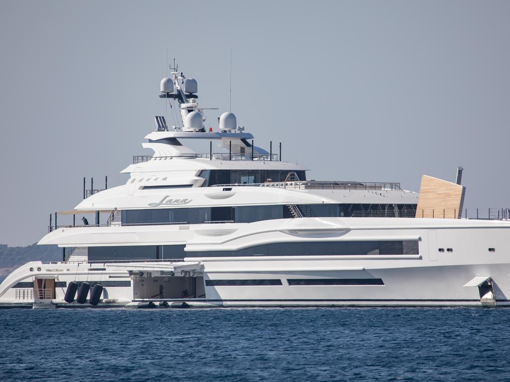 The luxury yacht Lana. Picture: Grgo Jelavic/PIXSELL/Splash News