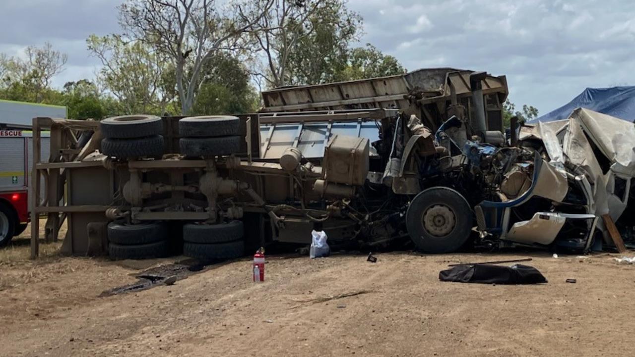 Highway shut, grave fears for drivers after trucks collide