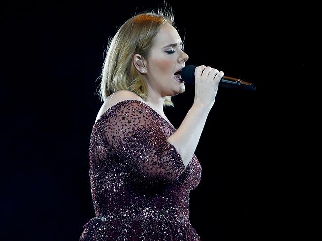 AUCKLAND, NEW ZEALAND - MARCH 23: Adele performs at Mt Smart Stadium on March 23, 2017 in Auckland, New Zealand. (Photo by Phil Walter/Getty Images)