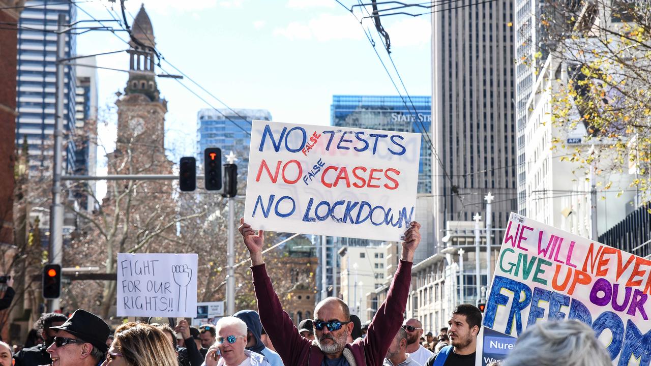 Sydney ‘freedom’ protesters condemned, as police begin search for rule ...