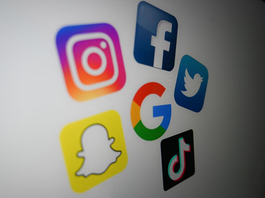 Facebook, Twitter, TikTok, Snapchat and Instagram and their users will be subject to Australian federal laws when new legislation is introduced to better protect young Australians from well-documented mental and physical harms from social media use. Picture: Denis Charlet/AFP