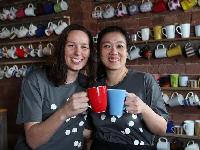 Handsome Her owner Alexandra O'Brien and chef May Tang. Picture Rebecca Michael