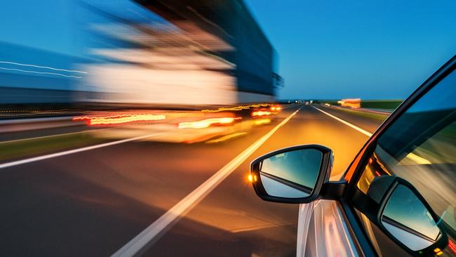 Nunawading highway patrol chased burglars down the Eastern Freeway.