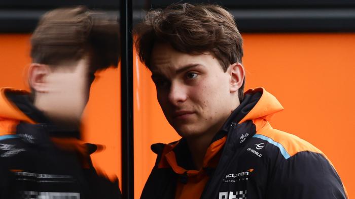 Oscar Piastri of McLaren before first practice ahead of the Formula 1 British Grand Prix at Silverstone Circuit in Northampton, Great Britain on July 5, 2024. (Photo by Jakub Porzycki/NurPhoto via Getty Images)