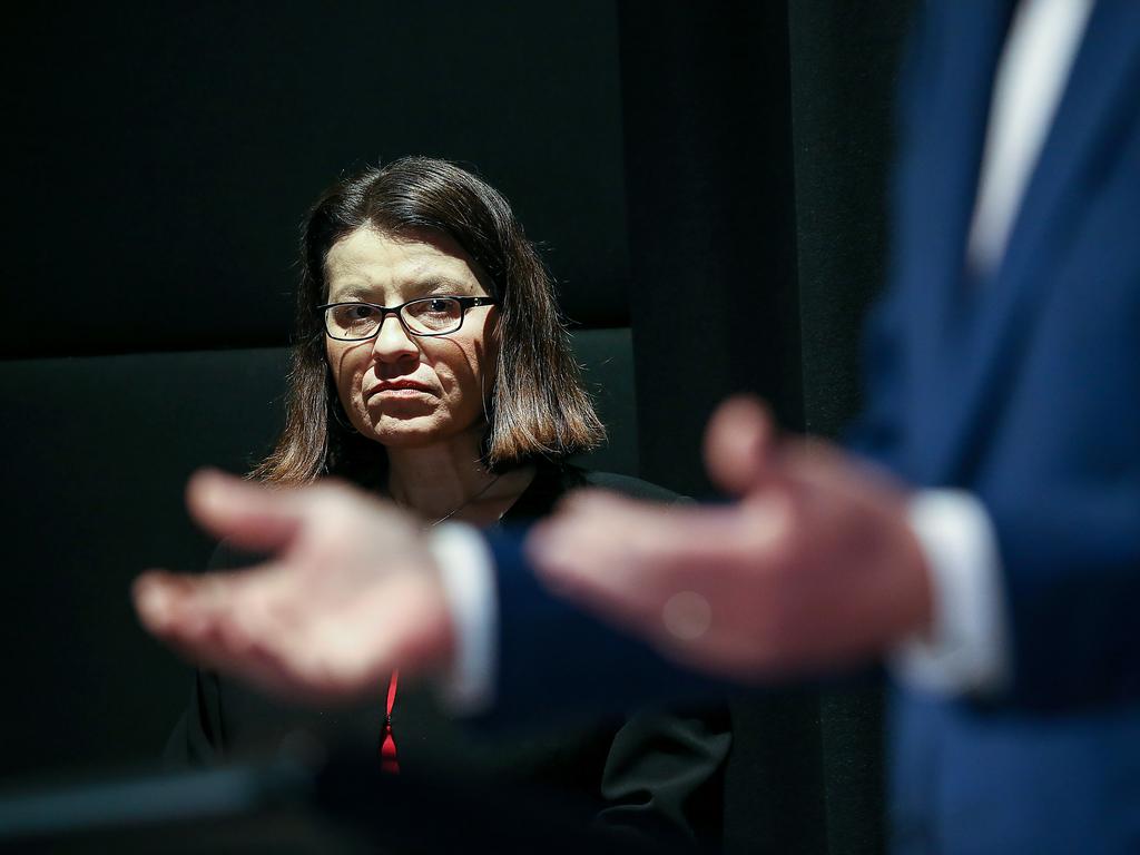 Daniel Andrews has suggested Health Minister Jenny Mikakos was responsible for the hotel quarantine program. Picture: NCA NewsWire/Ian Currie