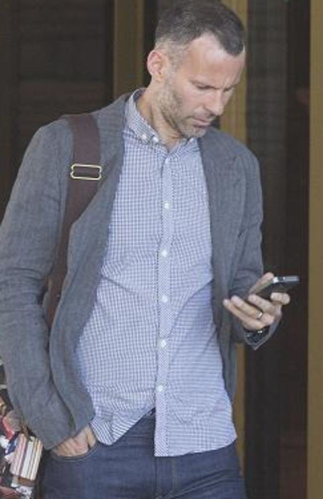 Ryan Giggs pictured in Holland before meeting up with Van Gaal.