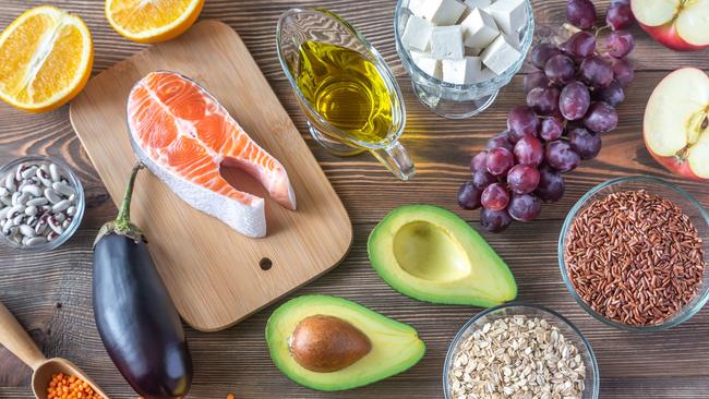 Foods providing low cholesterol diet. Picture: iStock