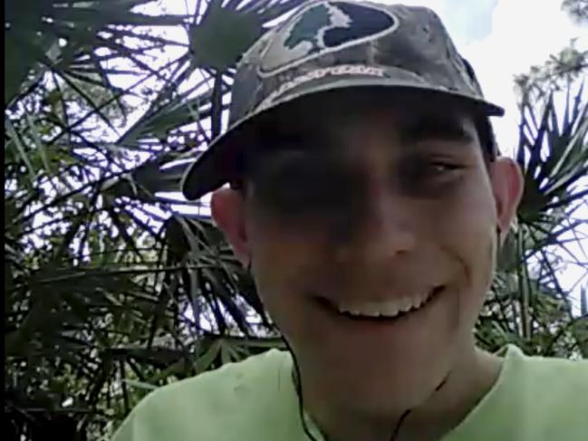 In this image made from one of three videos released Wednesday, May 30, 2018, by the Broward County State Attorney's Office, Nikolas Cruz, the suspect in February's shooting at a Florida high school, laughs as he announces his intention to become the next school shooter, aiming to kill at least 20 people. The videos were found on Cruz's cellphone after the Feb. 14 shooting at Marjory Stoneman Douglas High School that killed 17 people and injured 17 others. (Broward County State Attorney's Office via AP)