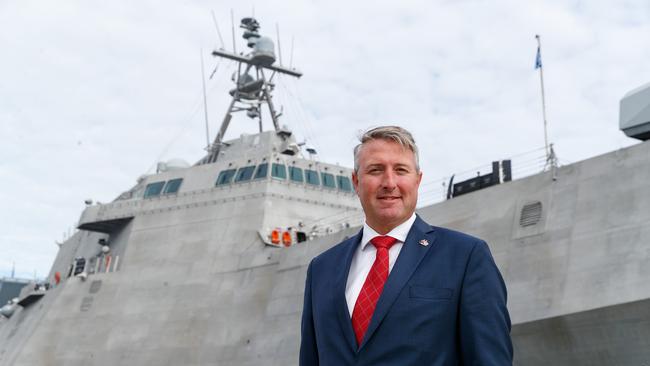 Austal chair Richard Spencer has blasted South Korea’s Hanwha Group over its renewed attempts to gain control of the navy shipbuilder. Picture: David Swift/NCA NewsWire