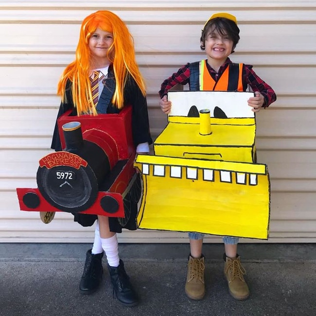 Jase Cordova: Ginny Weasley from Harry Potter, in the Hogwarts Express and Bulldozer from Goodnight, Goodnight, Construction Site. Quest Community News Book Week Photos. Albert & Logan News. Picture supplied.