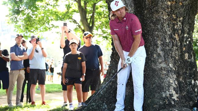 Cam Smith had his troubles off the tee in the Australian PGA which added to slow play. (Photo by Chris Hyde/Getty Images)