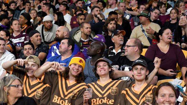 NRL 2022 RD10 Manly-Warringah Sea Eagles v Brisbane Broncos _ Magic Round crowd pictures Picture NRL photos