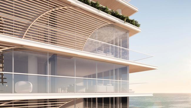 Artist impression of Burly, a new tower planned for Burleigh Heads by David Devine's company DD Living. Pictured: Supplied.