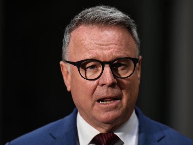 Shadow Minister for Agriculture Joel Fitzgibbon at a press conference at Parliament House in Canberra, Monday, December 2, 2019. (AAP Image/Mick Tsikas) NO ARCHIVING