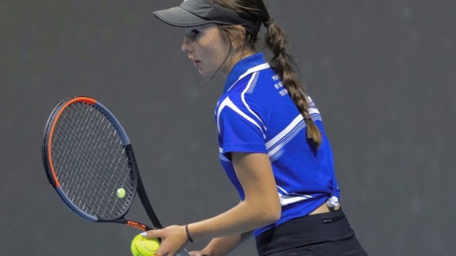 Diana Badalyan has been identified by Tennis Australia as one of the state’s most promising young players. Picture: Supplied